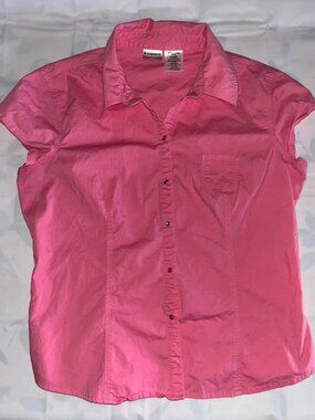 Pink Cap Sleeve Top by No Boundaries, Juniors 11/13